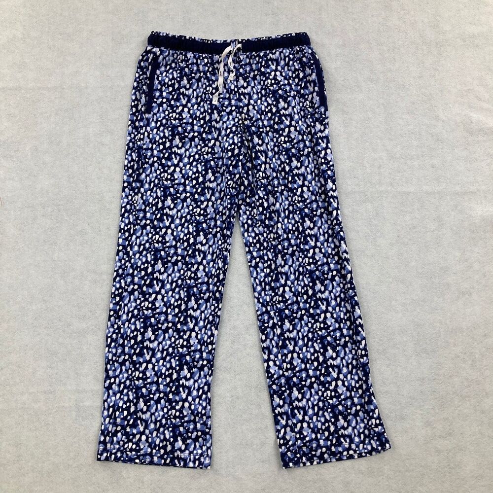 DKNY Women's Sleepwear Pajama Pants Size S Small Blue White Abstract Print